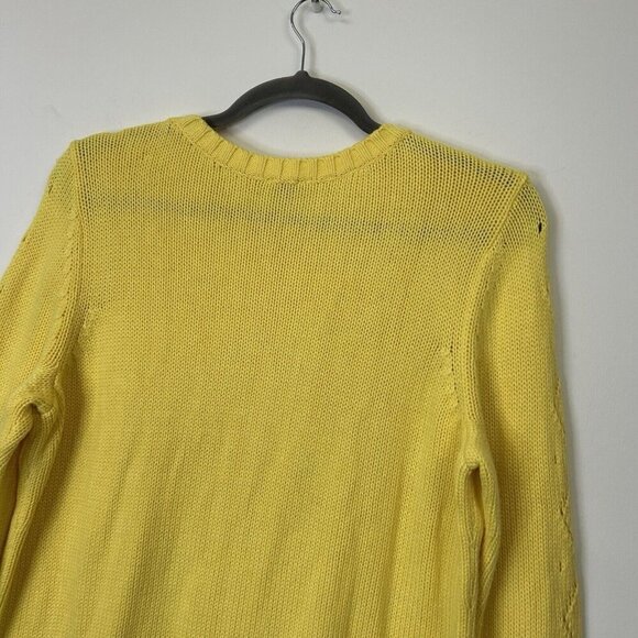 Talbots Yellow Cable Knit Sweater Women's Size 2X - Picture 9 of 9